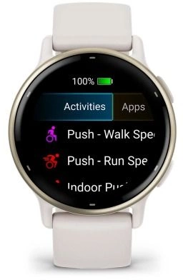 Смарт-часы Garmin Vivoactive 5 30.4мм 1.2" AMOLED корп.белый рем.белый разм.брасл.:125-190мм (010-02862-11)