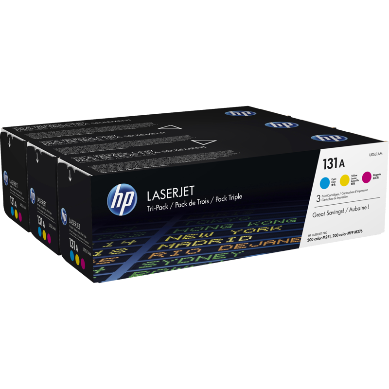 HP LaserJet 131A CYM Tri-Pack (U0SL1AM)