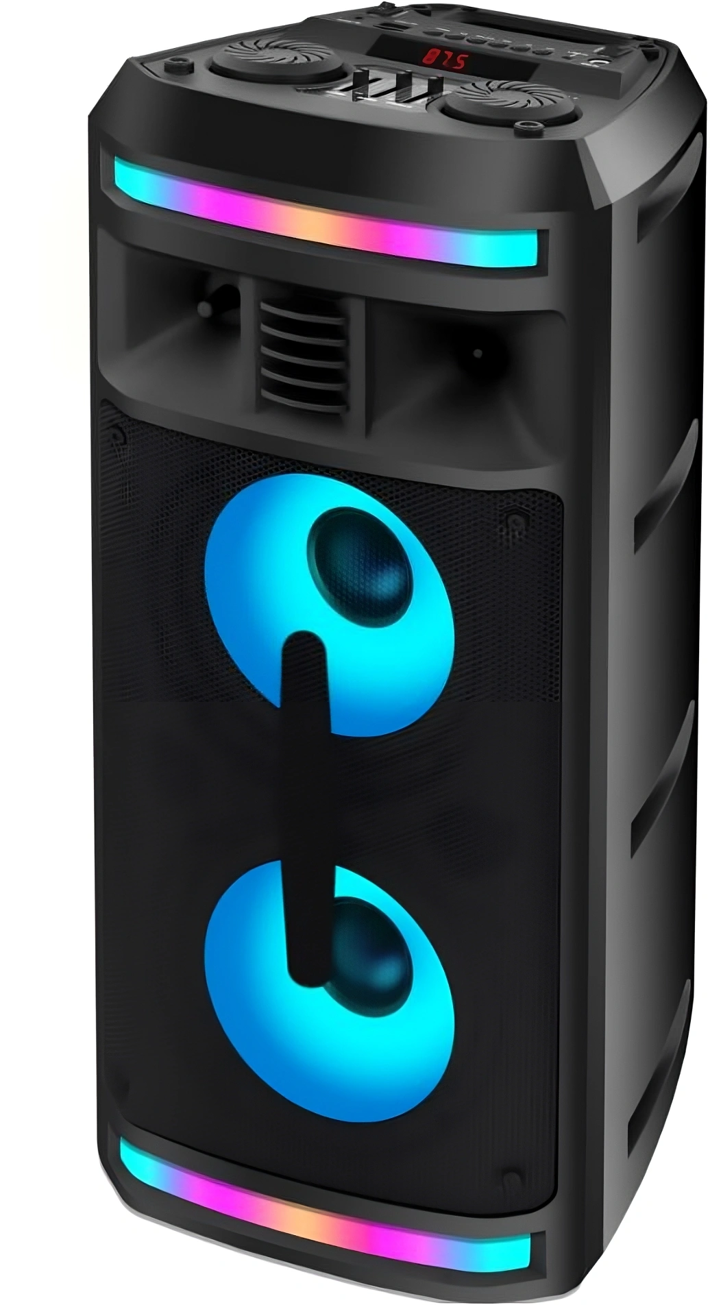 Мидисистема Ginzzu GM-208 черный 50Вт FM USB BT micro SD