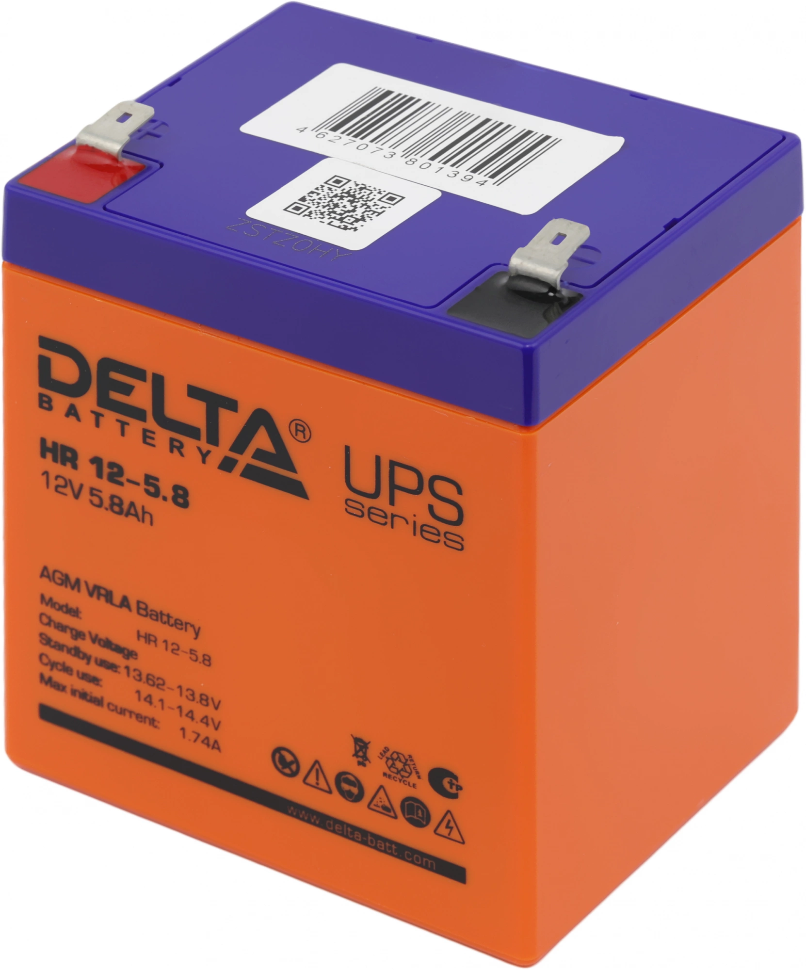 Батарея для ИБП Delta HR 12-5.8 12В 5.8Ач