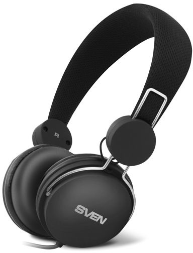 Гарнитура накладные Sven AP-320M 1.2м черный проводные оголовье (SV-015374)