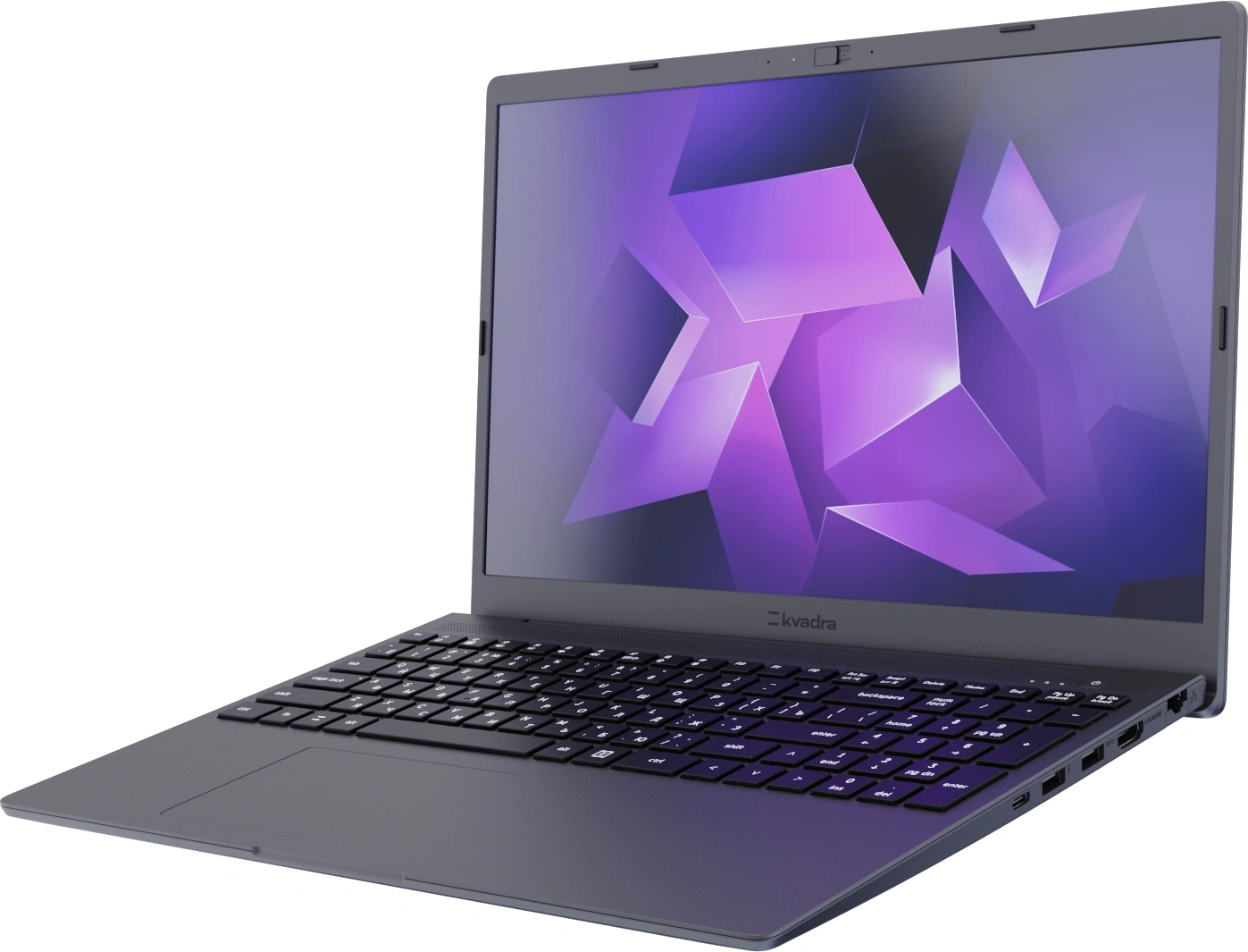 Ноутбук Kvadra Nau LE15T Rev.1.1 Core i5 1235U 16Gb SSD512Gb Intel UHD Graphics 15.6" FHD (1920x1080) без ОС graphite WiFi BT Cam (Y22L02P01101R_BA6D64)