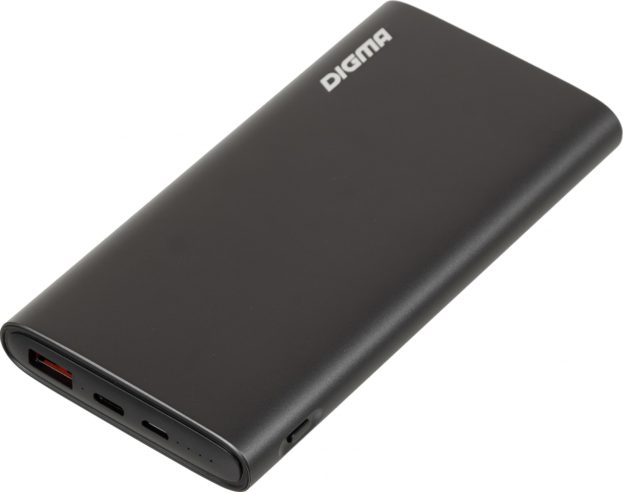 Мобильный аккумулятор Digma DGPF10F 10000mAh QC3.0/PD3.0 20W 3A USB-A/USB-C серый (DGPF10F20AGY)