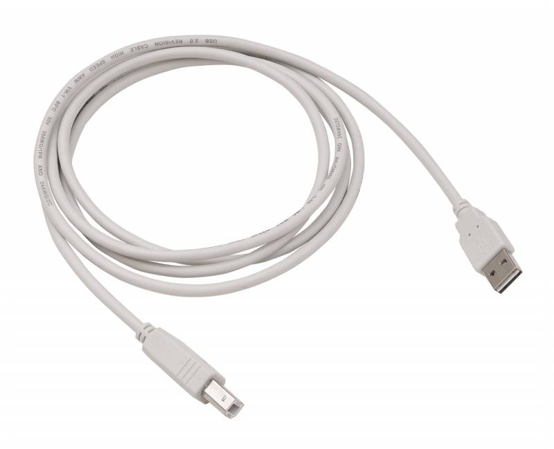 Кабель Buro Reversible USB A(m) USB B(m) 1.8м серый