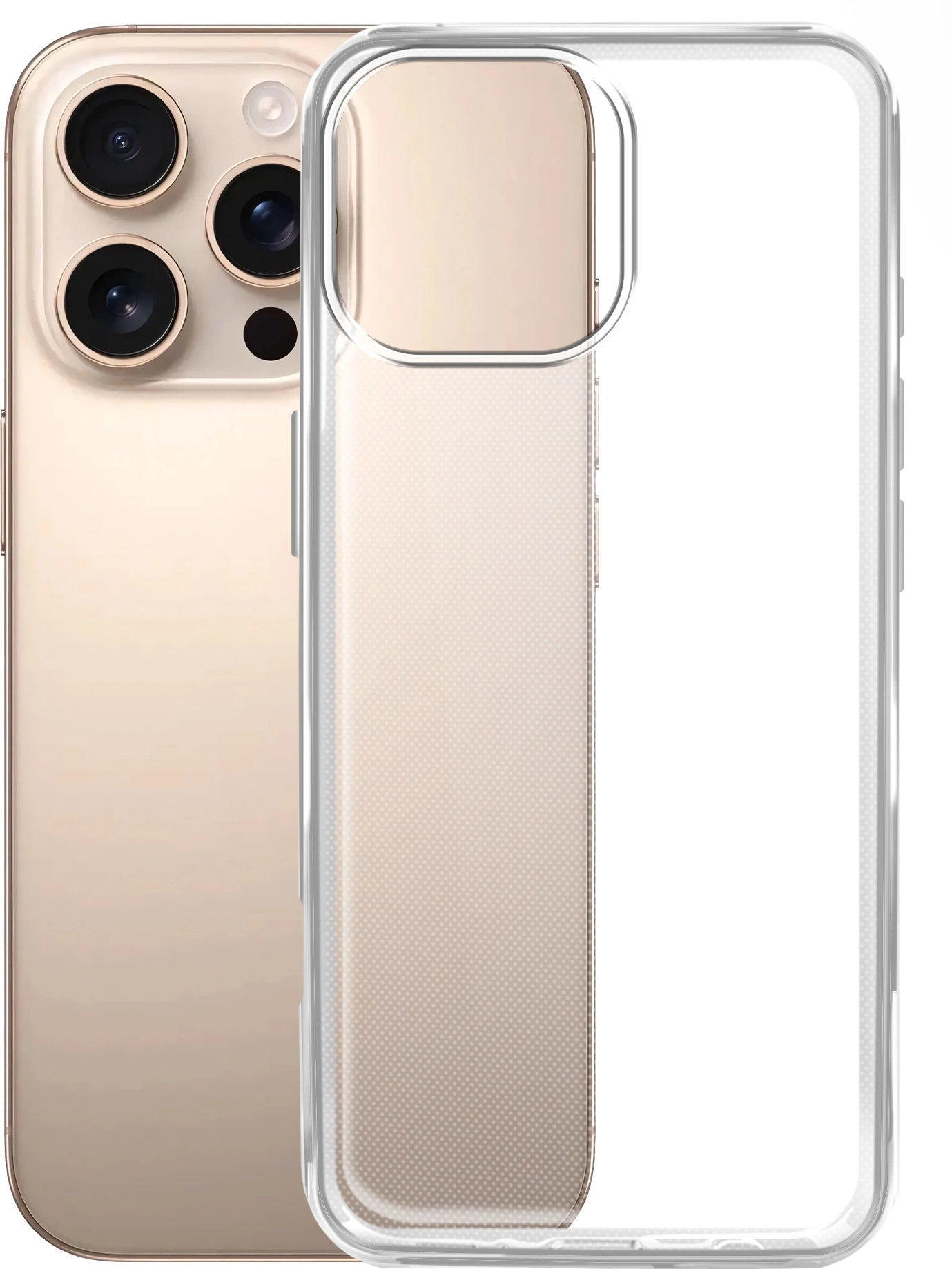 Чехол (клип-кейс) BoraSCO для Apple iPhone 16 Pro Silicone Case прозрачный (73518)