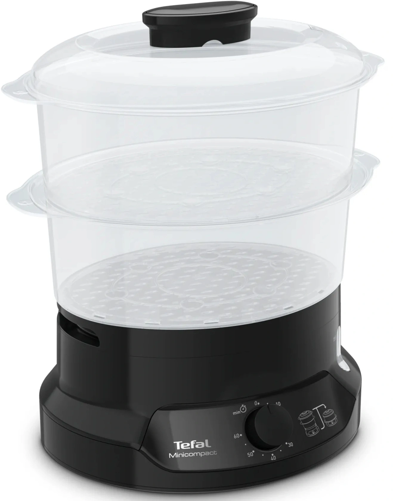 Пароварка Tefal VC139810 2ярус. 800Вт черный