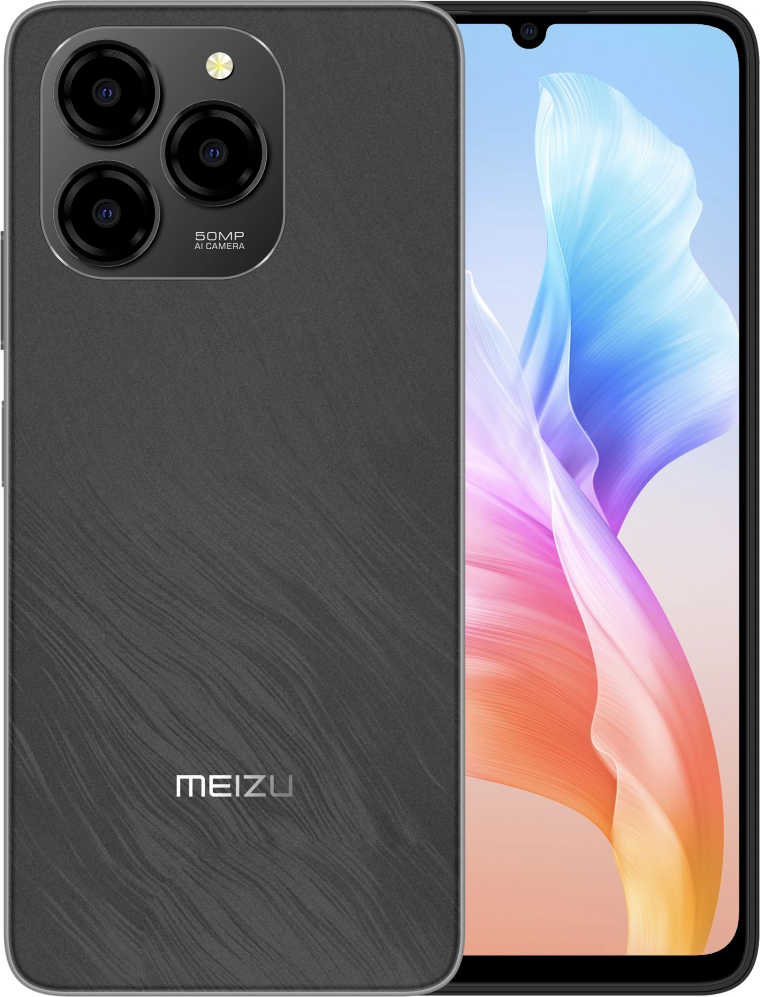 Смартфон Meizu M411H Note 21 256Gb 4Gb черный моноблок 3G 4G 2Sim 6.74" 720x1600 Android 14 50Mpix 802.11 a/b/g/n/ac GPS GSM900/1800 GSM1900 microSD