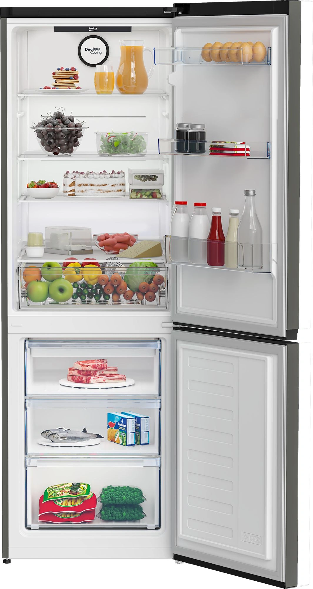 Холодильник Beko B3R0CNK362HG 2-хкамерн. серебристый