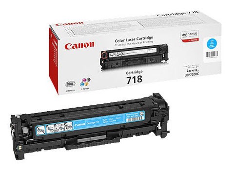 Картридж лазерный Canon 718C 2661B002/014 голубой бар.в компл. (2900стр.) для Canon LBP7200/MF8330/8350