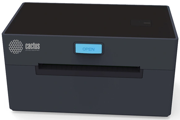 Термопринтер Cactus CS-TP-D420U+держатель (CS-TP-D420U) 203dpi 160мм/с/USB для печ.этик. черный