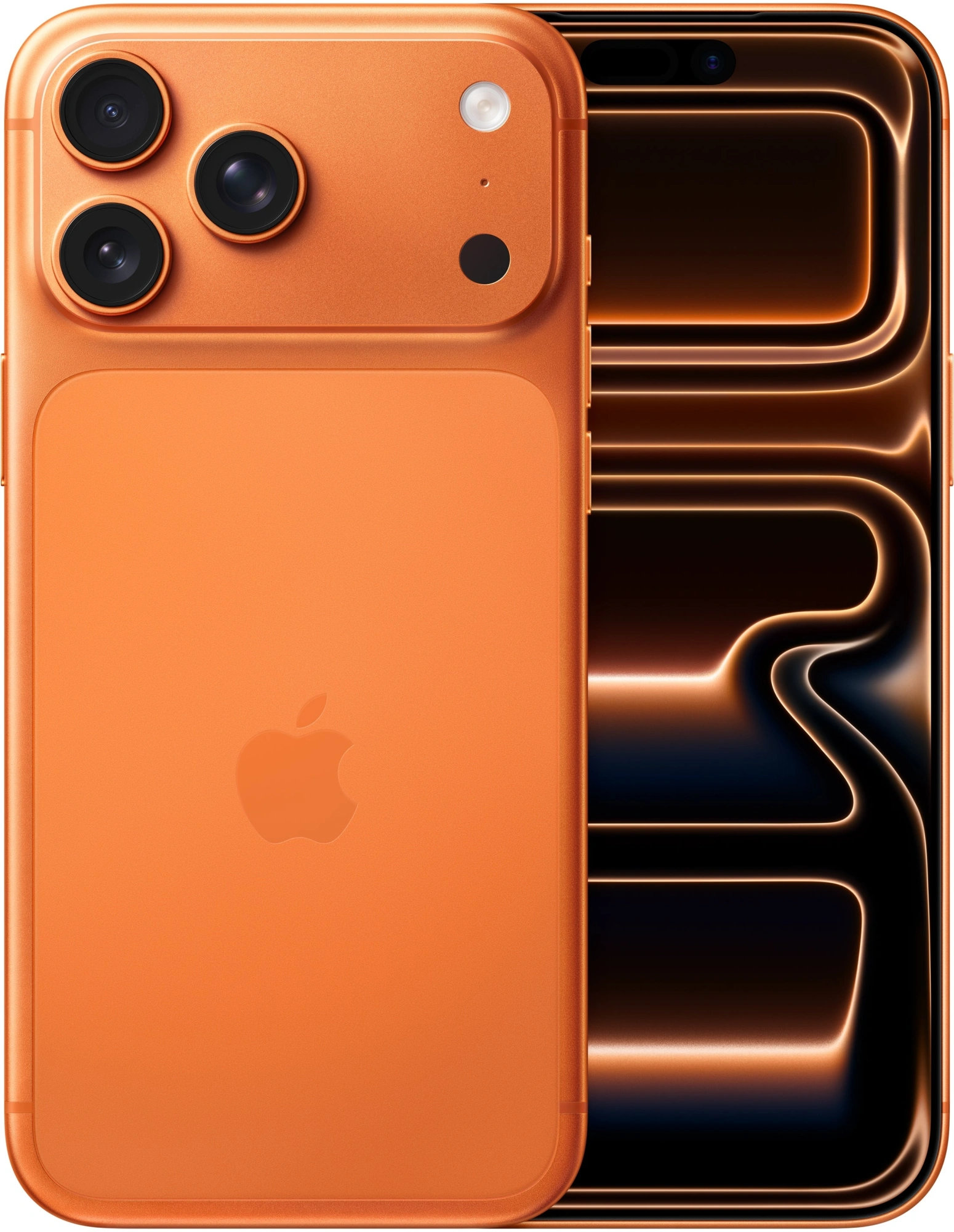 Смартфон Apple A3526 iPhone 17 Pro Max 256Gb оранжевый моноблок 3G 4G 1Sim 6.9" 1320x2868 iOS 26 48Mpix 802.11 a/b/g/n/ac/ax/be NFC GPS Protect