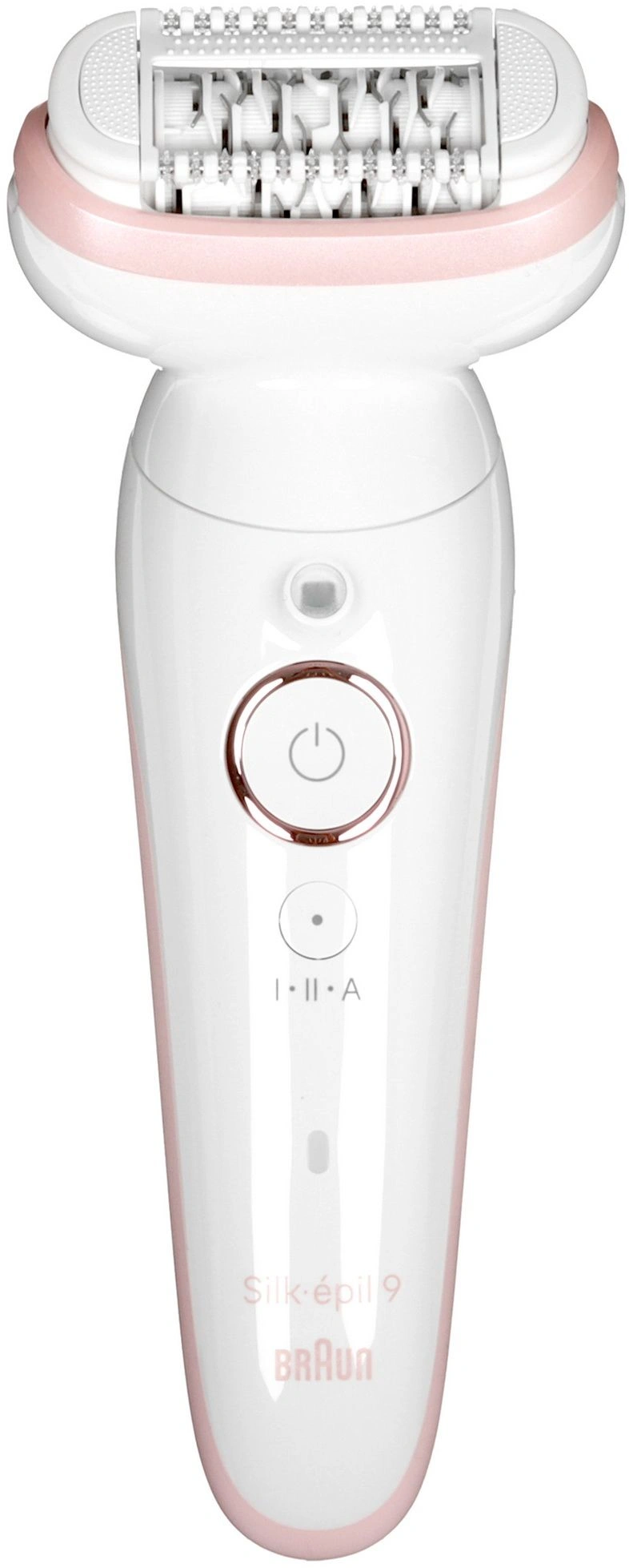 Эпилятор Braun SES9-030 скор.:2 насад.:3 от электр.сети от аккум. белый/розовый