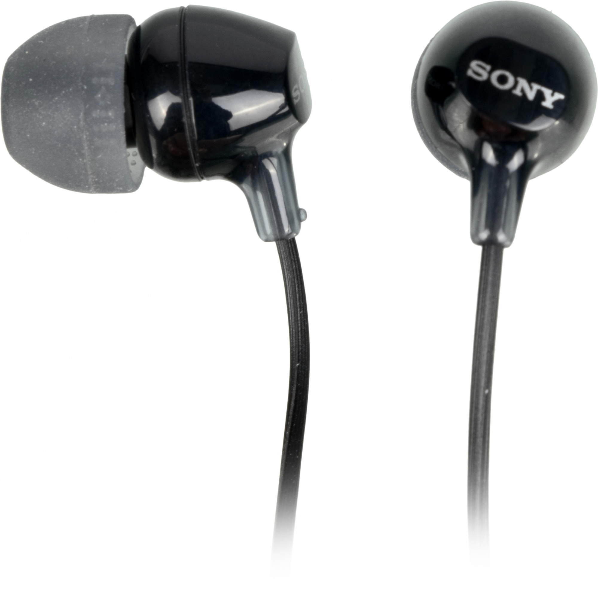 Гарнитура внутриканальные Sony MDR-EX15AP 1.2м черный проводные в ушной раковине