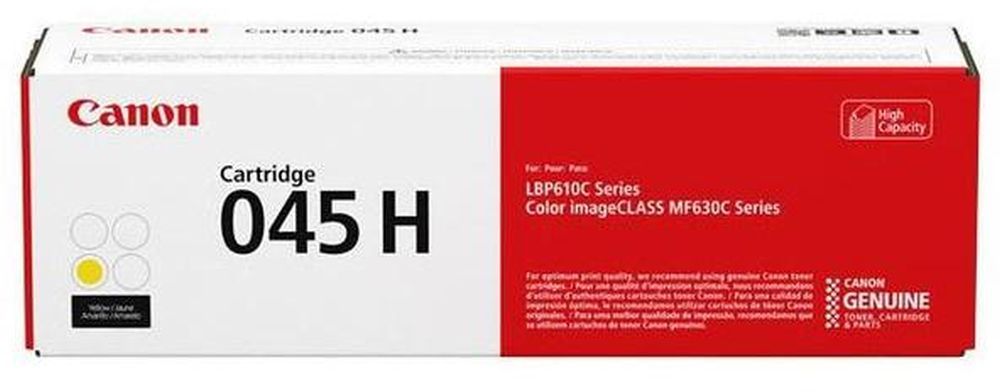 Картридж лазерный Canon 045HY 1243C002 желтый бар.в компл. (2200стр.) для Canon i-SENSYS MF630