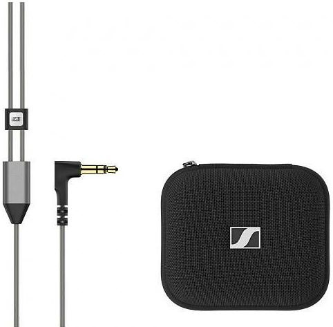 Наушники вкладыши Sennheiser IE 300 1.25м черный проводные крепление за ухом (509104)