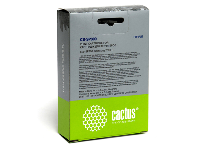 Картридж матричный Cactus CS-SP300 12.7x5 фиолетовый для Samsung Star SP300/250 FR без чипа