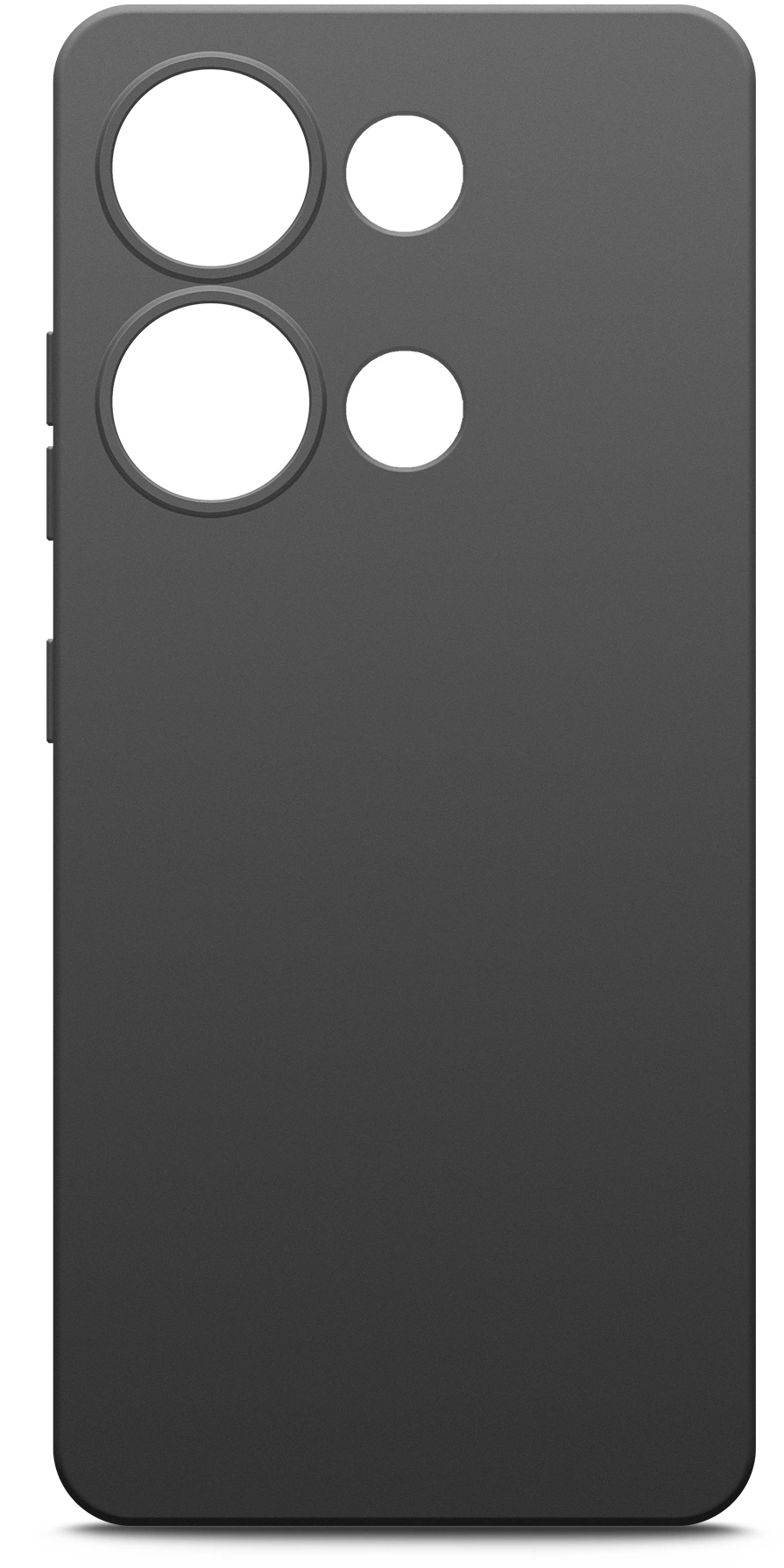 Чехол (клип-кейс) BoraSCO для Xiaomi Poco M6 Pro Silicone Case черный (73016)