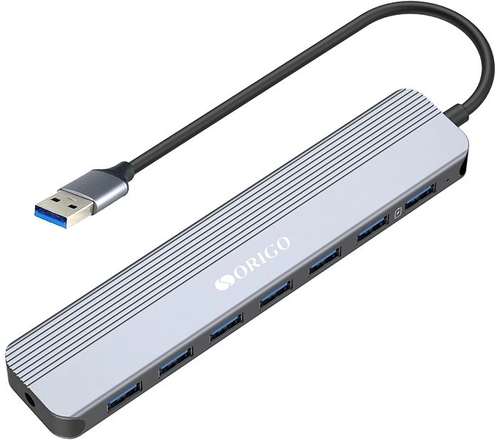 Разветвитель USB 3.0 Origo OU2270P 7порт. серебристый (OU2270P/A1A)