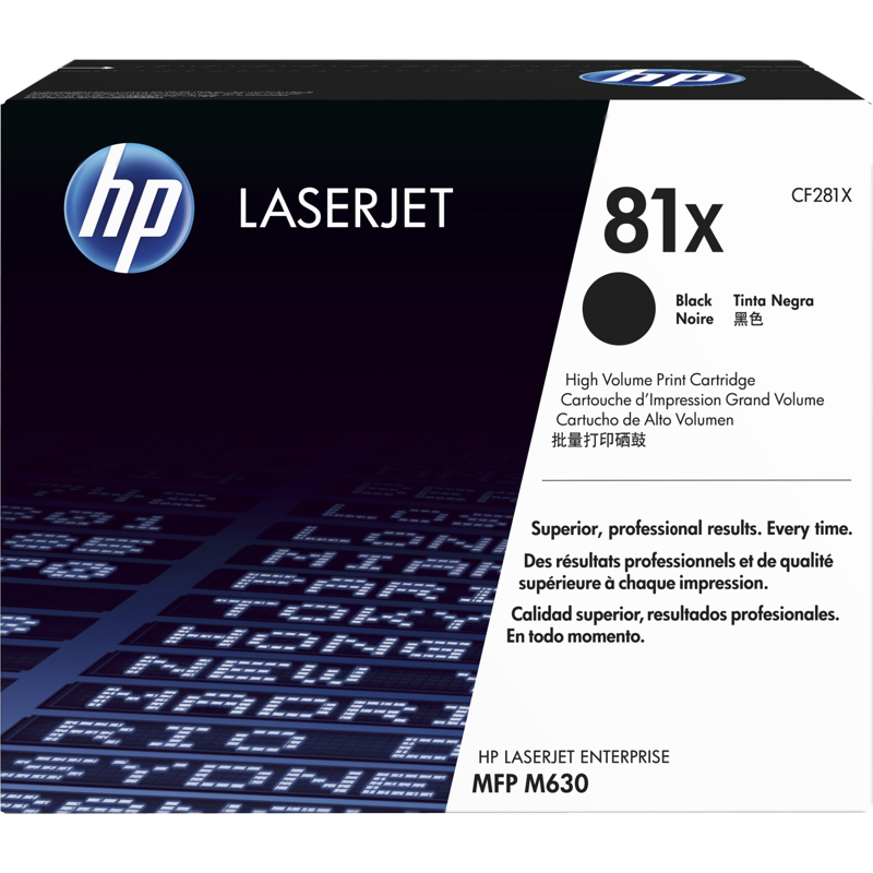 HP 81X Black Original LaserJet Toner Cartridge (CF281X)