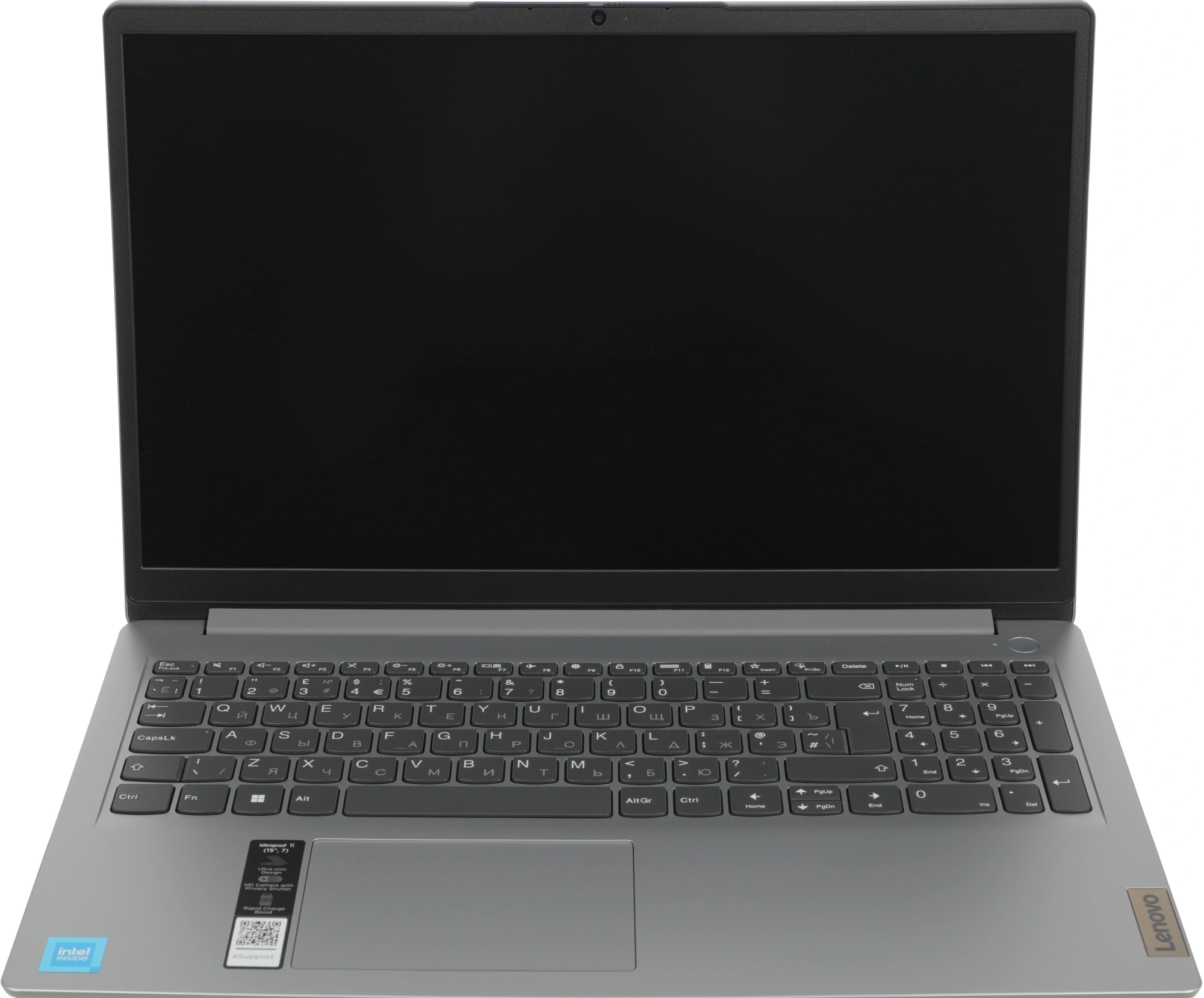 Ноутбук Lenovo IdeaPad 1 15IGL7 Celeron N4020 8Gb SSD256Gb Intel UHD Graphics 600 15.6" TN FHD (1920x1080) без ОС grey WiFi BT Cam (82V700EMUE)