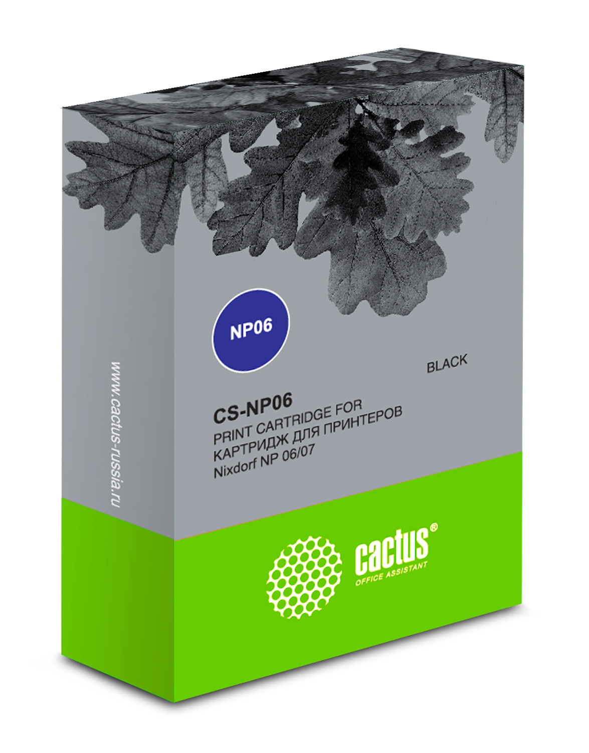 Картридж матричный Cactus 1750076156 CS-NP06 10x4.8 черный для Nixdorf NP 06