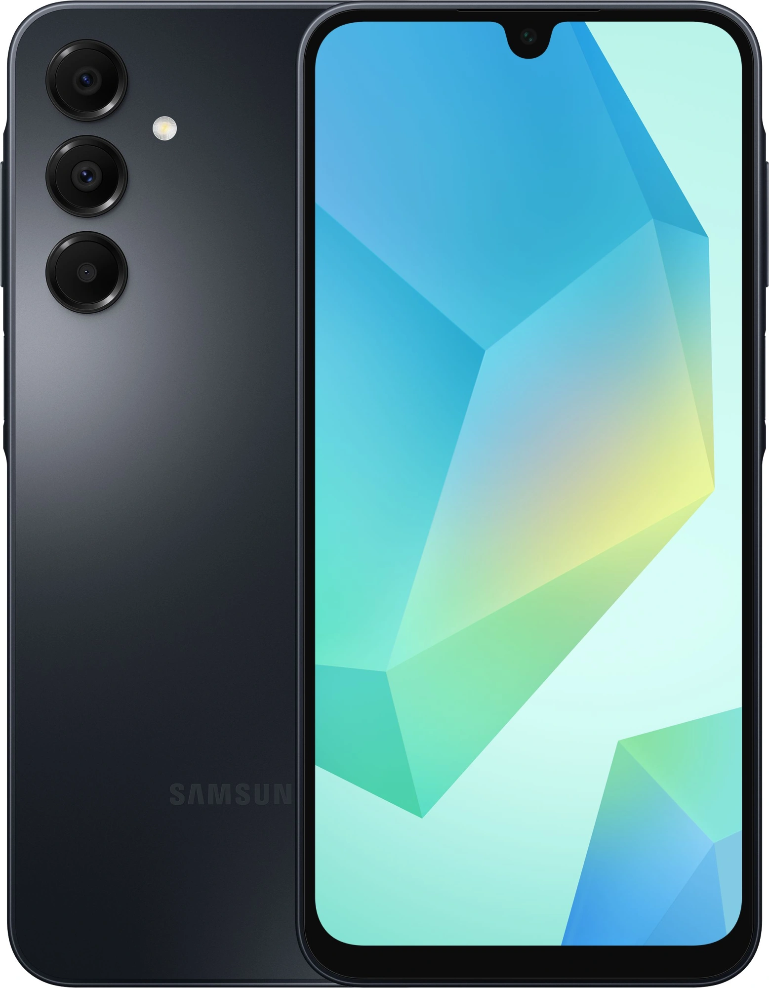 Смартфон Samsung SM-A165F Galaxy A16 128Gb 6Gb черный моноблок 3G 4G 2Sim 6.7" 1080x2340 Android 14 50Mpix 802.11 a/b/g/n/ac NFC GPS GSM900/1800 GSM1900 microSD max1024Gb