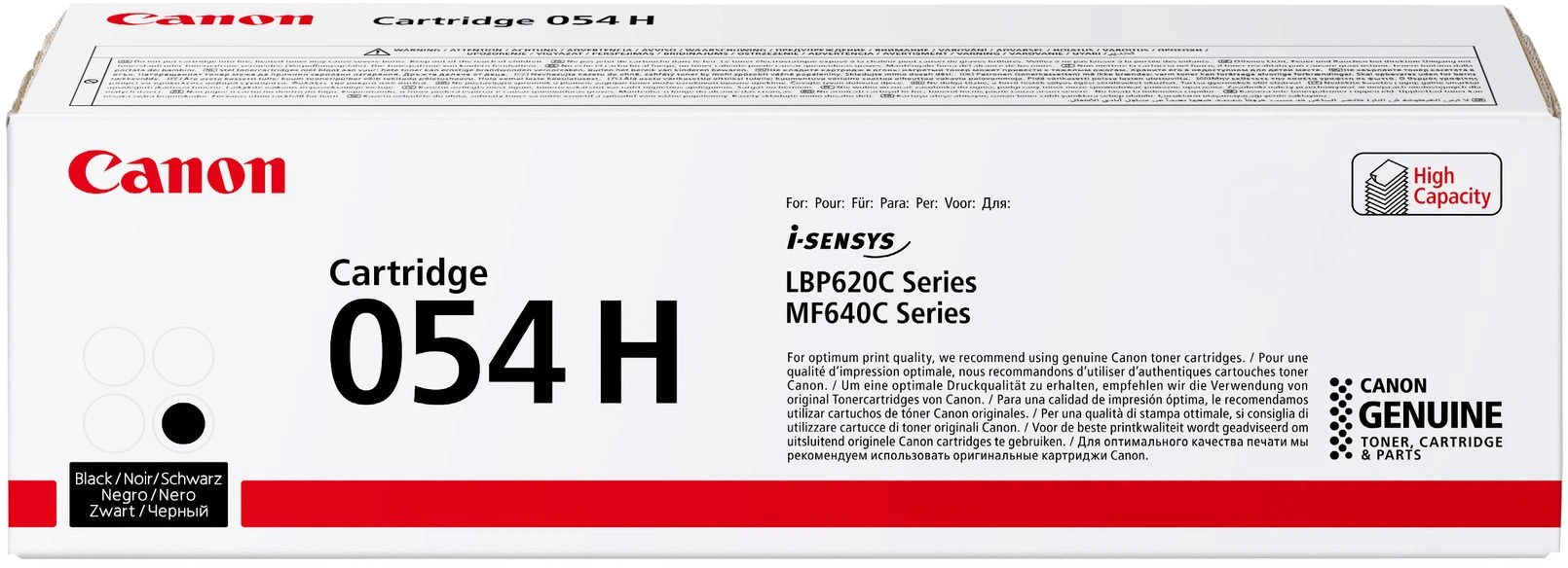 Картридж лазерный Canon 054HBK 3028C002 черный бар.в компл. (3100стр.) для Canon MF645Cx/MF643Cdw/MF641Cw/LBP623Cdw/621Cw
