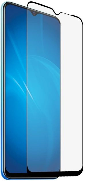 Защитное стекло для экрана DF vColor-21 черный для Vivo Y53s 4G/Y31/Y31s 2.5D 1шт. (DF VCOLOR-21 (BLACK))