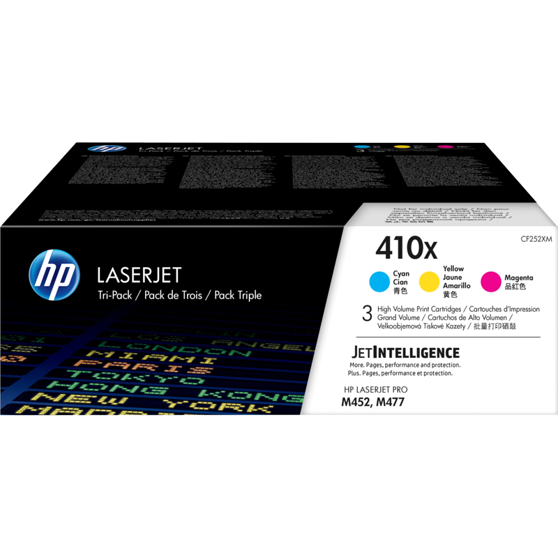 HP LaserJet 410X 3-pack High Yield Cyan (CF252XM)
