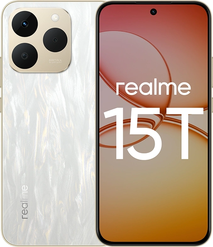 Смартфон Realme RMX5111 15T 256Gb 12Gb белый моноблок 3G 4G 6.78" 1264x2780 Android 15 50Mpix 802.11 a/b/g/n/ac NFC GPS GSM900/1800 GSM1900