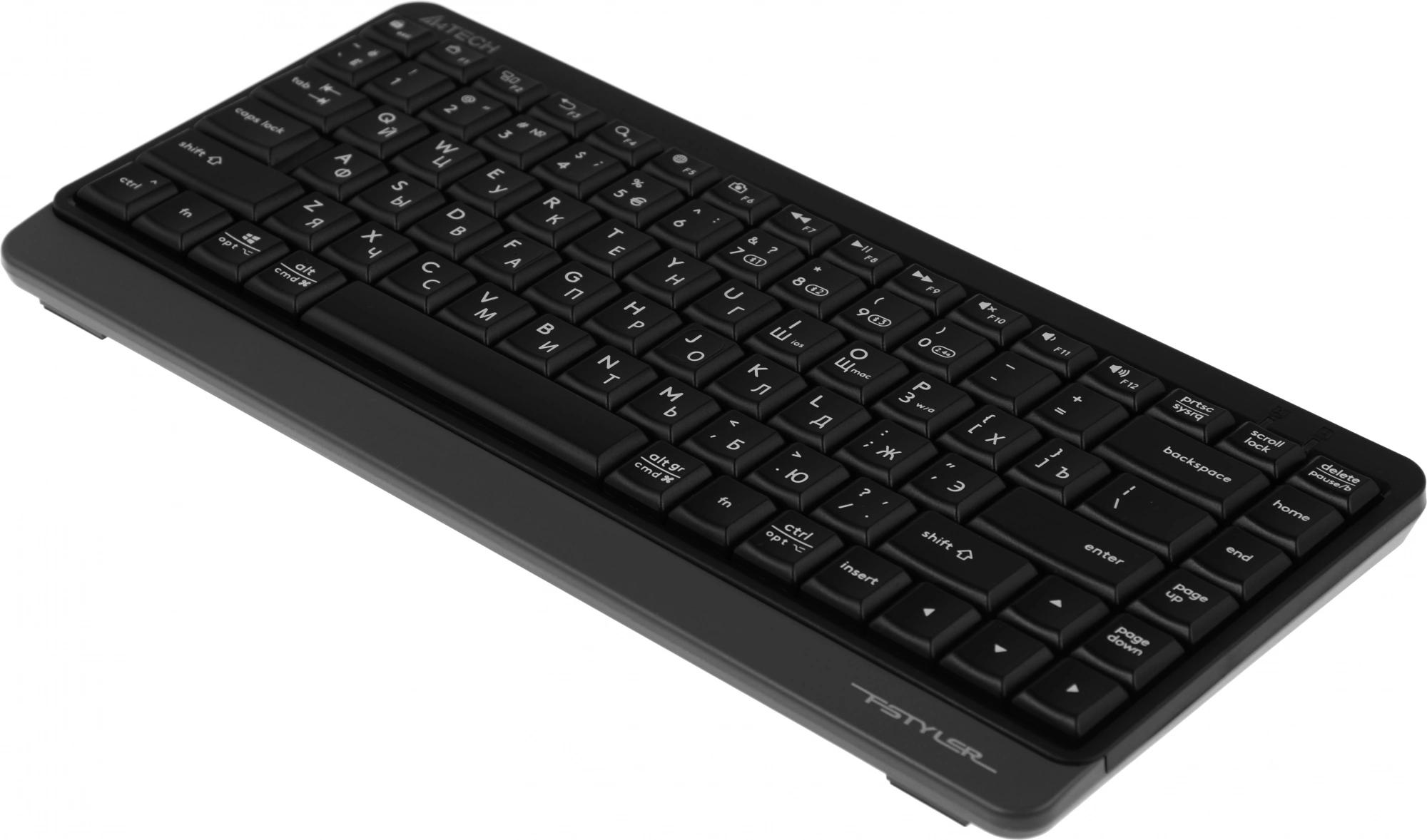 Клавиатура A4Tech FBK11 черный/серый USB беспроводная BT/Radio slim (FBK11 GREY)