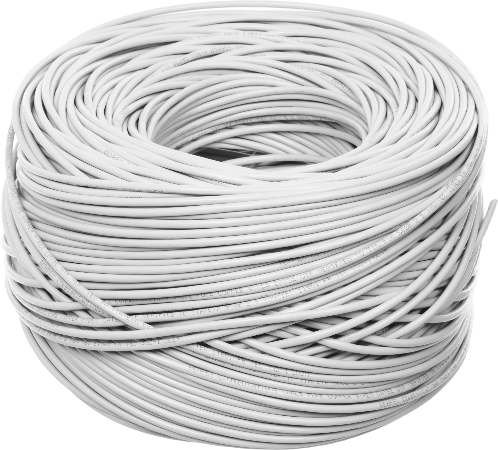 Кабель сетевой UTP4PCU UTP 4 пары cat.5E solid 0.50мм Cu 305м