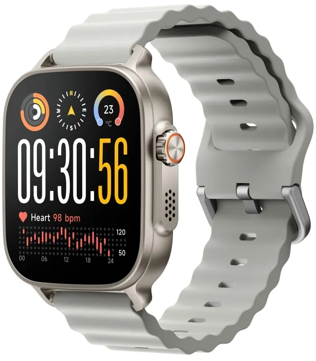 Смарт-часы Realme Watch 5 22мм 1.97" AMOLED корп.серебристый рем.серебристый разм.брасл.:160-230мм (RMW2501)