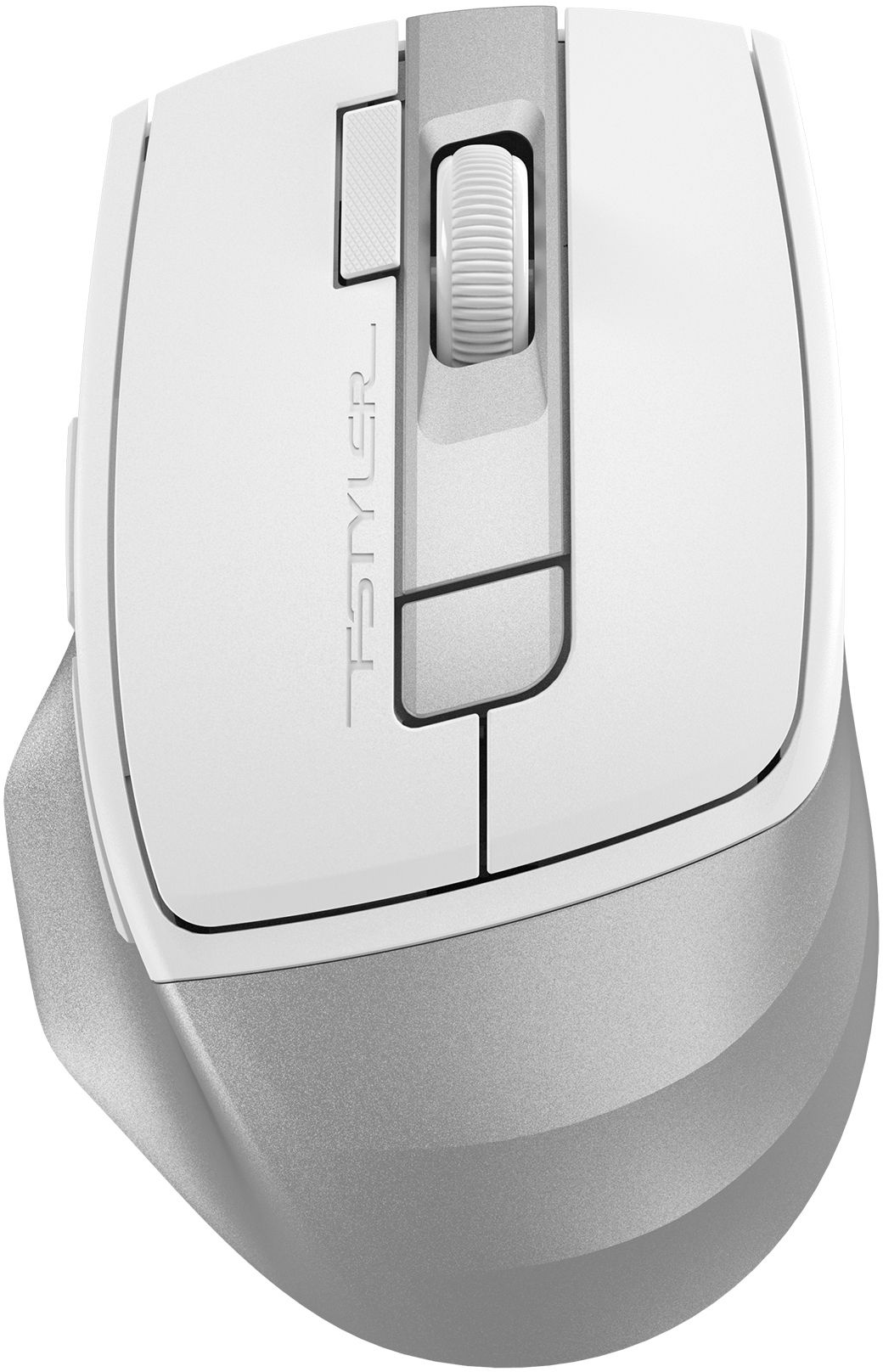 Мышь A4Tech Fstyler FG45CS Air белый/серебристый оптическая 2000dpi silent беспров. USB для ноутбука 7but (FG45CS AIR USB (SILVER WHITE))