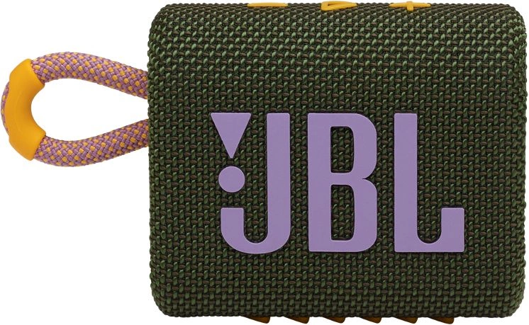 Колонка порт. JBL GO 3 зеленый 4.2W 1.0 BT 10м (JBLGO3GRN)