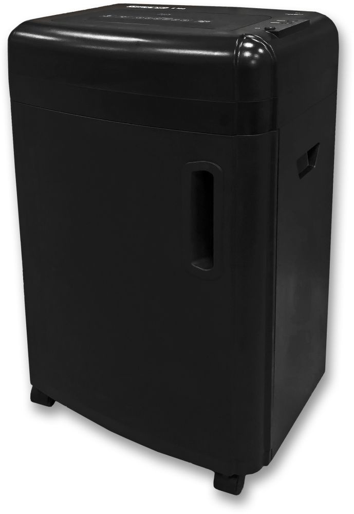 Шредер Office Kit S180 (0,8x1) черный (секр.P-7) фрагменты 5лист. 32лтр. пл.карты CD