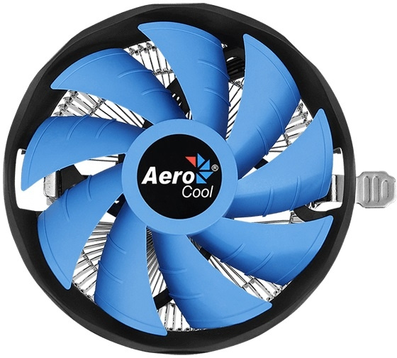 Устройство охлаждения(кулер) Aerocool Verkho Plus Soc-AM5/AM4/1200/1700/1851 черный/синий 4-pin 10-27dB Al 110W 271gr Ret