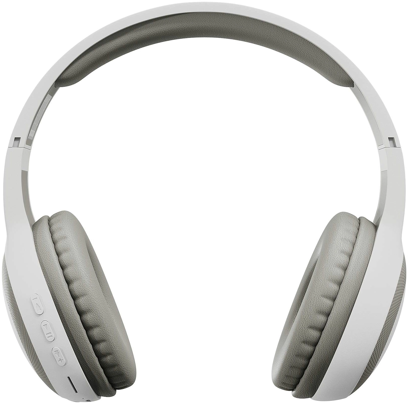 Гарнитура накладные Digma BT-15 белый/серый беспроводные bluetooth оголовье (BT-15W)