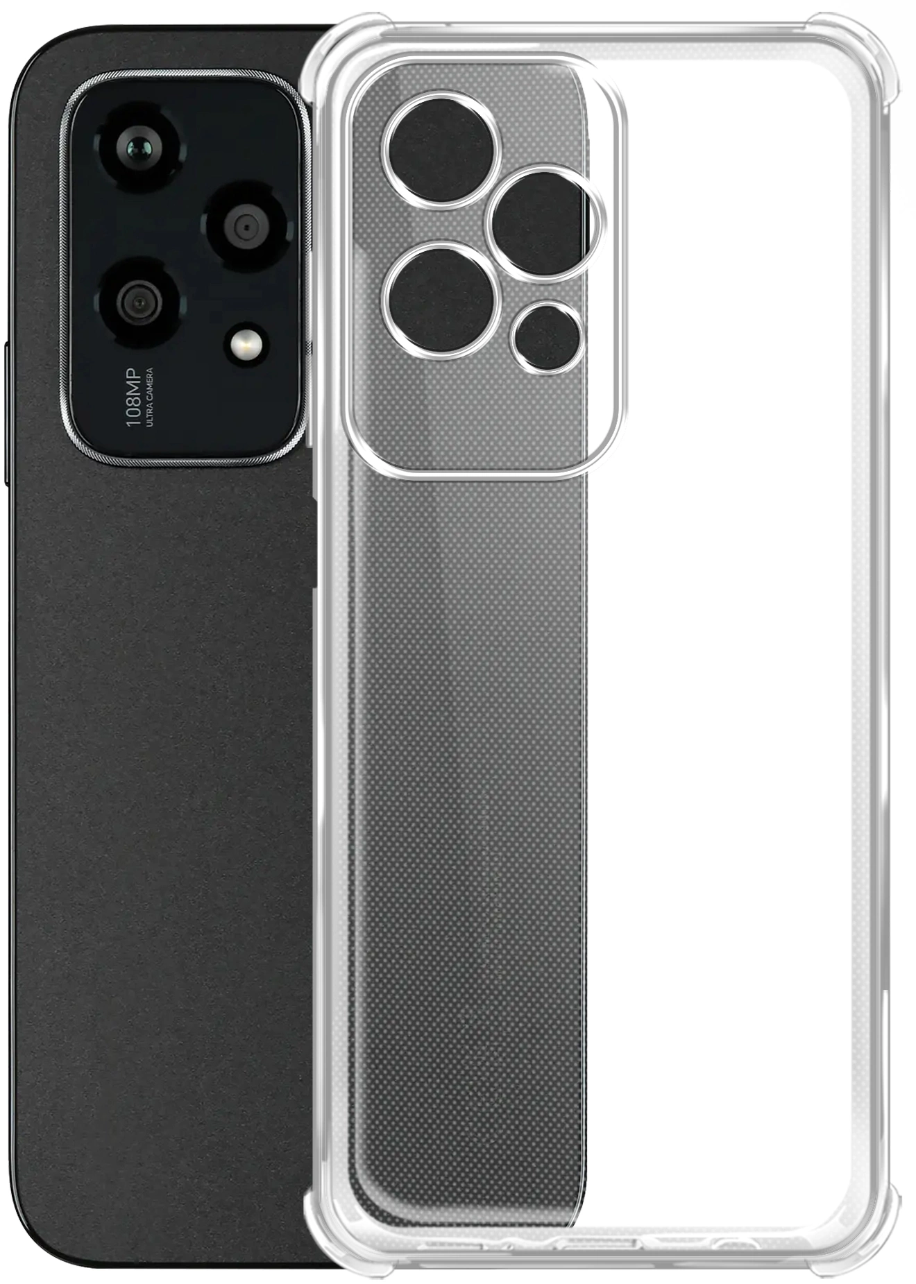 Чехол (клип-кейс) BoraSCO для Honor 200 Lite Bumper Case прозрачный (73436)
