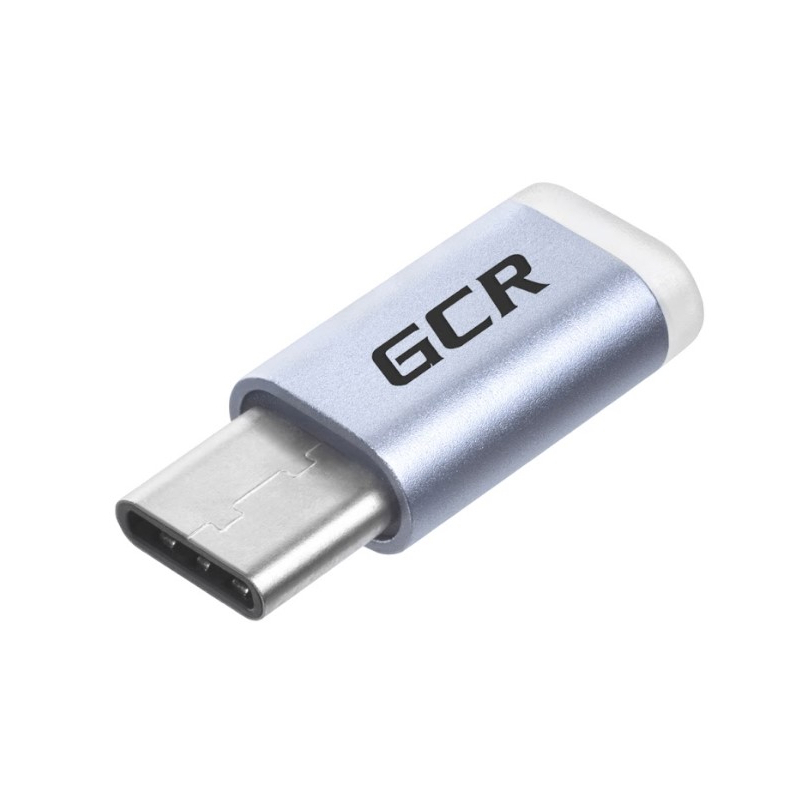 Greenconnect USB Type C на micro USB 2.0, M/F серебристый