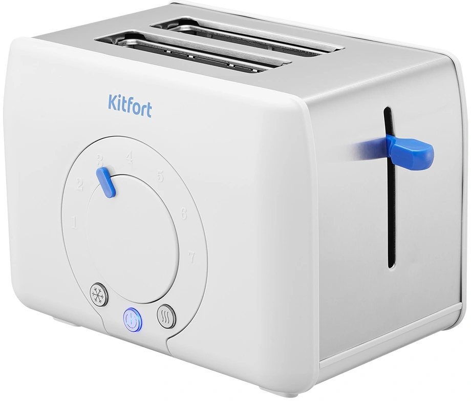 Тостер Kitfort КТ-6562 1000Вт белый/стальной