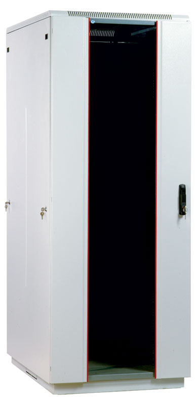 Шкаф коммутационный ЦМО (ШТК-М-42.8.8-1ААА) напольный 42U 800x800мм пер.дв.стекл задн.дв.стал.лист 2 бок.пан. направл.под закл.гайки 1010кг серый 655мм 123.3кг 180град. 2030мм