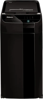 Шредер Fellowes AutoMax 450C черный с автоподачей (секр.P-4) фрагменты 450лист. 68лтр. скрепки скобы пл.карты CD