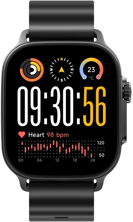Смарт-часы Realme Watch 5 22мм 1.97" AMOLED корп.черный рем.черный разм.брасл.:160-230мм (RMW2501)