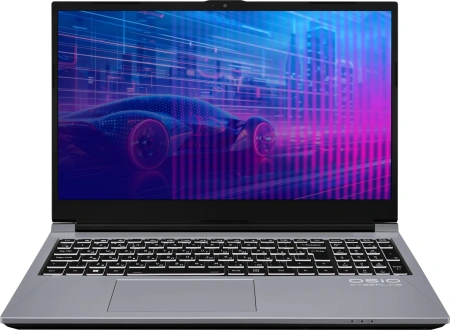 Ноутбук Osio CyberLine C150i-003 Core i5 12600H 16Gb SSD512Gb NVIDIA GeForce RTX4060 8Gb 15.6" IPS FHD (1920x1080) без ОС grey WiFi BT Cam 3410mAh