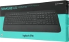 Клавиатура Logitech K650 черный USB беспроводная BT/Radio (подставка для запястий) (920-010954)