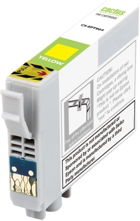 Картридж струйный Cactus CS-EPT964 T0964 желтый (13мл) для Epson Stylus Photo R2880 с чипом