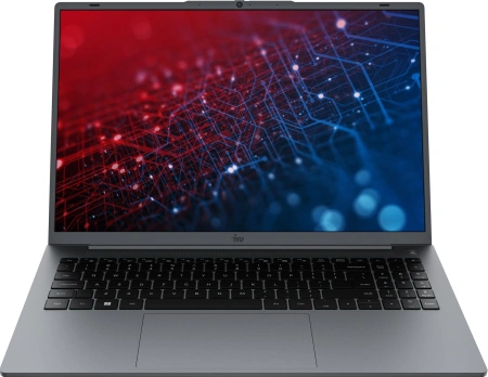 Ноутбук IRU Tactio 16ALB Core i3 1215U 16Gb SSD512Gb Intel UHD Graphics 16" IPS FHD (1920x1080) Windows 11 Pro grey WiFi BT Cam 4830mAh (2110203)