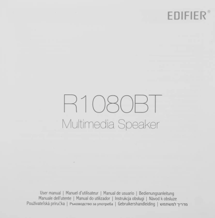 Колонки Edifier R1080BT 2.0 черный/черный 24Вт BT