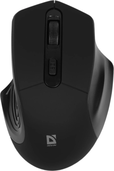 Мышь Defender Datum MB-345 черный оптическая 1600dpi беспров. USB 3but (52345)